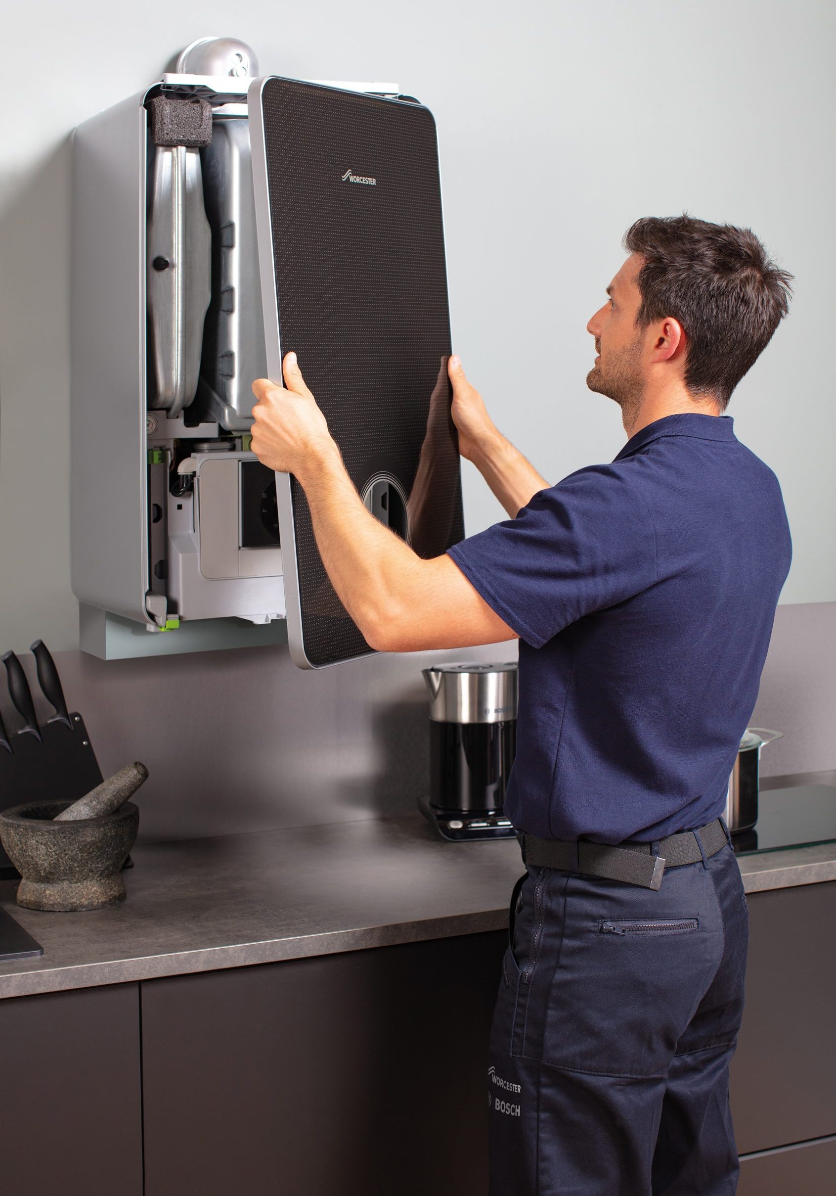 Black Boiler With Case Off